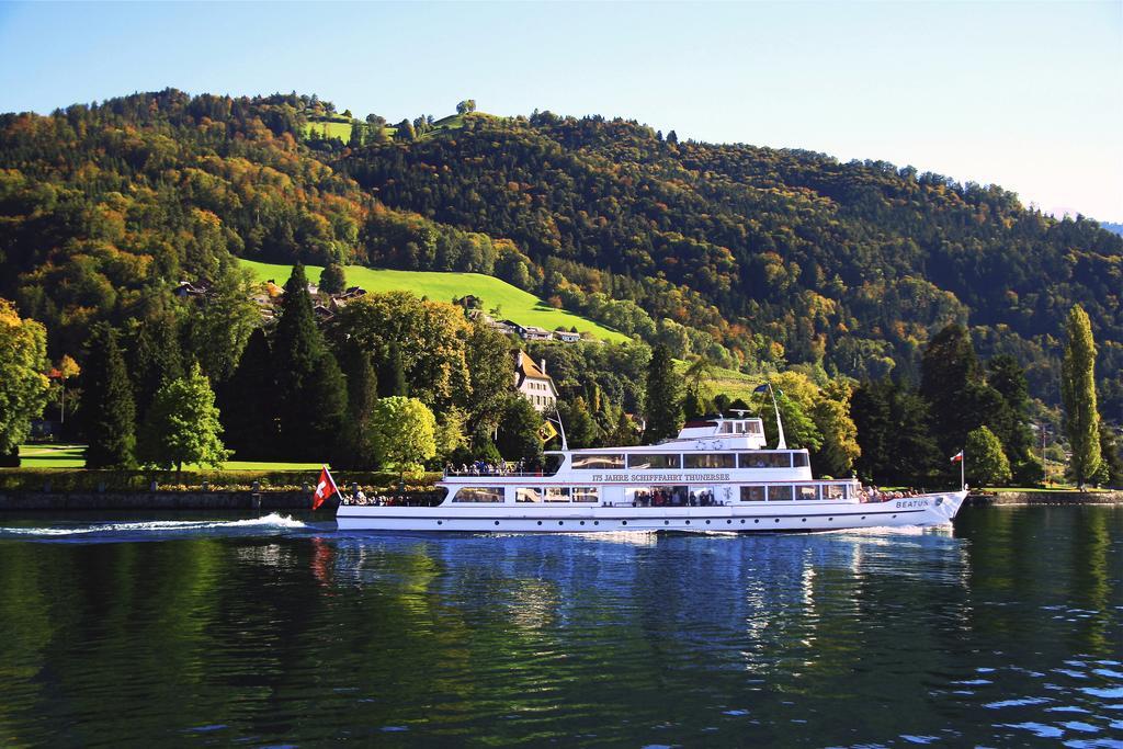 Seehotel Boutique Jagerhof-Hubertus Faulensee Exterior foto